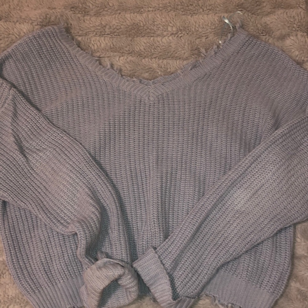 Blue Knit Sweater